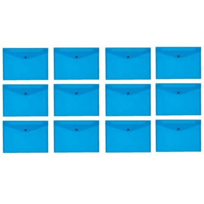 Q-Connect Dokumentenmappe aus Polypropylen, A4, Blau, 12 Stück Q-Connect Dokumentenmappe aus Polypropylen, A4, Blau, 12 Stück