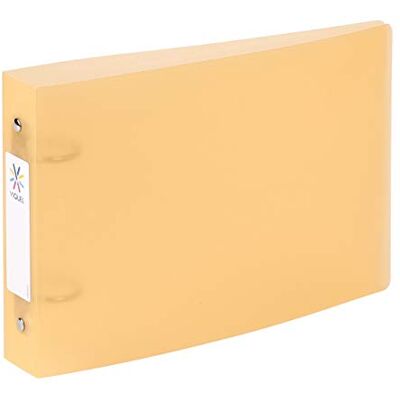 Viquel Kartenordner Bristol mit Beschriftungsetiketten – 2 Ringe – Format A5 (25 x 16,5 cm) – Orange Viquel Kartenordner Bristol mit Beschriftungsetiketten – 2 Ringe – Format A5 (25 x 16,5 cm) – Orange