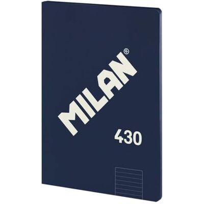 MILAN ® Notizbuch, A4, kariert 5 x 5 mm, 48 Blatt A4, Papier 95 g/m², Serie 1918, Blau MILAN ® Notizbuch, A4, kariert 5 x 5 mm, 48 Blatt A4, Papier 95 g/m², Serie 1918, Blau