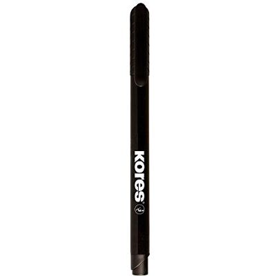 Kores K-Marker Fine M: Schwarze Permanent Marker Stifte, dünne Faserspitze mit wasserfester und geruchsfreier Tinte, für alle Oberflächen, 12 Stk Packung Kores K-Marker Fine M: Schwarze Permanent Marker Stifte, dünne Faserspitze mit wasserfester und geruchsfreier Tinte, für alle Oberflächen, 12 Stk Packung