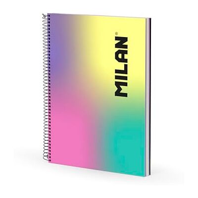 MILAN Notizbuch A4, Spiralbindung, Hardcover, liniertes Papier, 120 Blatt, 95 g/m², Kollektion Sunset MILAN Notizbuch A4, Spiralbindung, Hardcover, liniertes Papier, 120 Blatt, 95 g/m², Kollektion Sunset