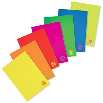 Blasetti One Color FLUO A4-Heft, Maxi-Hefte mit Jolly Page, Packung mit 10 Stück, Papier 80g, einfarbiger Einband Lineatur 5M, 5mm Karos für 2.-3. Klasse Blasetti One Color FLUO A4-Heft, Maxi-Hefte mit Jolly Page, Packung mit 10 Stück, Papier 80g, einfarbiger Einband Lineatur 5M, 5mm Karos für 2.-3. Klasse