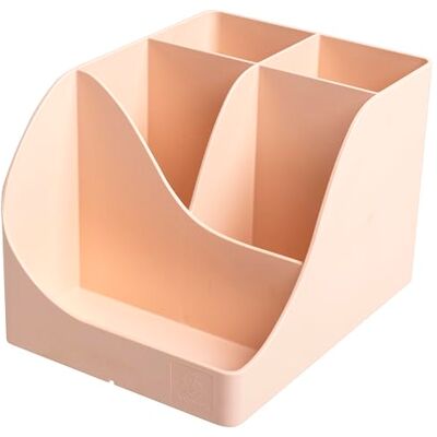 Exacompta 69531D Karton mit 4 Stifthaltern Pen Wave Skandi Nude 5 Fächer 4 hohe Fächer für große Utensilien und 1 unteres Fach für kleine Utensilien Exacompta 69531D Karton mit 4 Stifthaltern Pen Wave Skandi Nude 5 Fächer 4 hohe Fächer für große Utensilien und 1 unteres Fach für kleine Utensilien