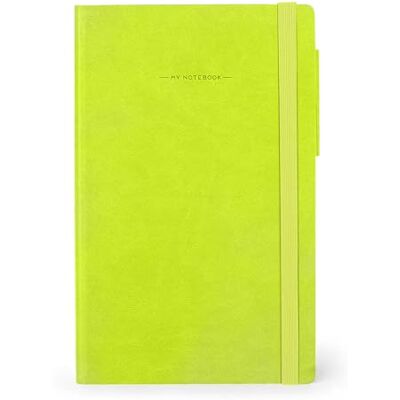 LEGAMI Weißes Papier Notizbuch My Notebook, Chartreuse, Medium, FSC-zertifiziertes Papier, 192 Seiten, weicher Einband, elastischer Verschluss, 13 x 21 cm LEGAMI Weißes Papier Notizbuch My Notebook, Chartreuse, Medium, FSC-zertifiziertes Papier, 192 Seiten, weicher Einband, elastischer Verschluss, 13 x 21 cm