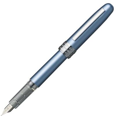 Platinum Plaisir PGB-1000B #57 Füllfederhalter/Federstärken: F fein/Farbe: Frosty Blue/Blau/Handgefertigt/mit Geschenkbox/Füllhalter Platinum Plaisir PGB-1000B #57 Füllfederhalter/Federstärken: F fein/Farbe: Frosty Blue/Blau/Handgefertigt/mit Geschenkbox/Füllhalter