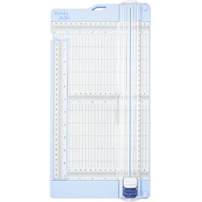 Creative NV702001 Papierschneider mit Falzbrett 15 x 30,5 cm Papierschneidemaschine und Scrapbook Zubehör für Karten Basteln-Papier und Tonkarton bis zu A3-Format, Weiß-blau Creative NV702001 Papierschneider mit Falzbrett 15 x 30,5 cm Papierschneidemaschine und Scrapbook Zubehör für Karten Basteln-Papier und Tonkarton bis zu A3-Format, Weiß-blau