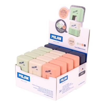 MILAN ® Präsentationsbox mit 30 Radiergummis von School, Serie 1918 MILAN ® Präsentationsbox mit 30 Radiergummis von School, Serie 1918