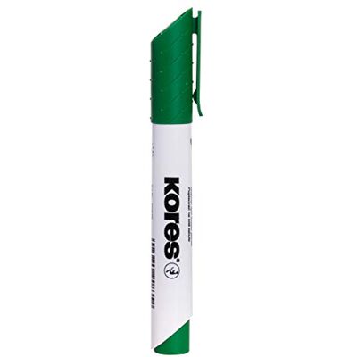 Kores K-Marker XW1: Grüne Whiteboard Marker mit Rundspitze, trocken abwischbar und nahezu geruchslose Tinte, Schul- und Bürobedarf, 12 Stück Packung Kores K-Marker XW1: Grüne Whiteboard Marker mit Rundspitze, trocken abwischbar und nahezu geruchslose Tinte, Schul- und Bürobedarf, 12 Stück Packung