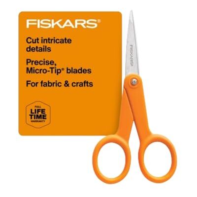 Fiskars 94817797 Mikrospitzenschere, 12,7 cm, orange Fiskars 94817797 Mikrospitzenschere, 12,7 cm, orange
