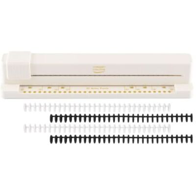 Creative Planner-Locher Perforator 30 Löcher – Inkl. 4 Klick-Binderücken – Papierstanzer für Papier & Tonkarton A4, A5, A6 und A7 – für Journals, Planer & Buchbinden Creative Planner-Locher Perforator 30 Löcher – Inkl. 4 Klick-Binderücken – Papierstanzer für Papier & Tonkarton A4, A5, A6 und A7 – für Journals, Planer & Buchbinden