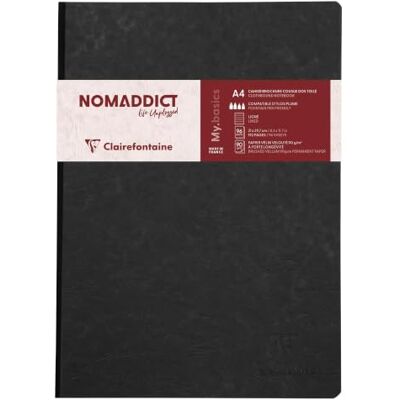 Clairefontaine 791461C Heft, A4 Leinen, Age Bag, liniert mit Rand, 96 Blatt, schwarz Clairefontaine 791461C Heft, A4 Leinen, Age Bag, liniert mit Rand, 96 Blatt, schwarz