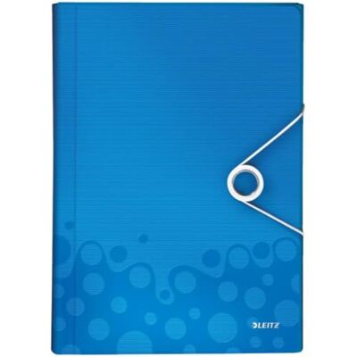 Leitz 45890036 Fächermappe WOW, A4, 6 Fächer, PP, blau metallic Leitz 45890036 Fächermappe WOW, A4, 6 Fächer, PP, blau metallic