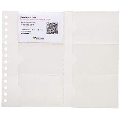 Exacompta 85134e Ersatz 10 Hüllen für das Kartenhalter Ausweishülle Visitenkarten Exacompta 85134e Ersatz 10 Hüllen für das Kartenhalter Ausweishülle Visitenkarten