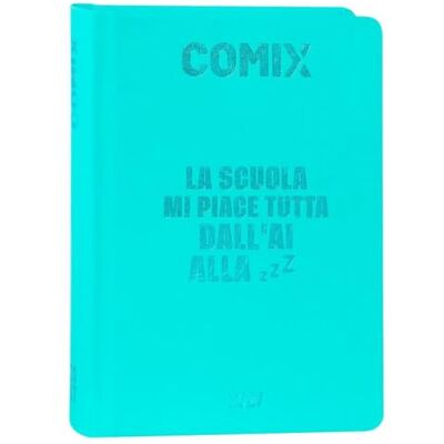 COMIX Tageskalender 2027 16 Monate, Tagebuch für Mittel- und Oberschulen, mit festem Einband, 576 Seiten mit Grafiken und Comics, ideal für Jungen und Mädchen, Format Mini 11 x 15,3 cm COMIX Tageskalender 2027 16 Monate, Tagebuch für Mittel- und Oberschulen, mit festem Einband, 576 Seiten mit Grafiken und Comics, ideal für Jungen und Mädchen, Format Mini 11 x 15,3 cm