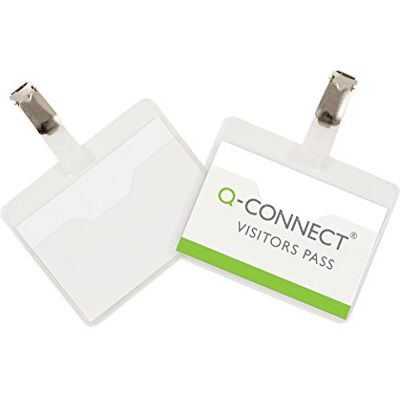 Q-Connect KF01560 Besucher-Namensschild 60 x 90 mm 25 Stück Q-Connect KF01560 Besucher-Namensschild 60 x 90 mm 25 Stück