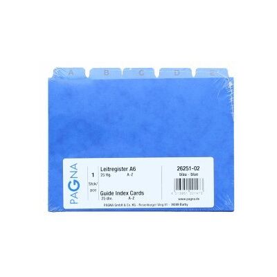 Pagna Leitregister A6 A-Z Pressspan blau Pagna Leitregister A6 A-Z Pressspan blau