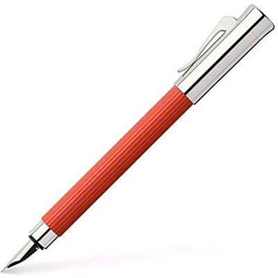 Graf von Faber-Castell 141771 Füllfederhalter Tamitio India Red, Federbreite F, mit hochwertiger Geschenkverpackung und Konverter Graf von Faber-Castell 141771 Füllfederhalter Tamitio India Red, Federbreite F, mit hochwertiger Geschenkverpackung und Konverter