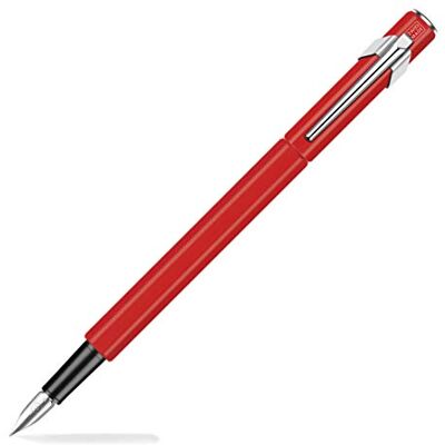 Caran d'Ache Metall- Füllfederhalter 849 rot matt Feder EF Caran d'Ache Metall- Füllfederhalter 849 rot matt Feder EF
