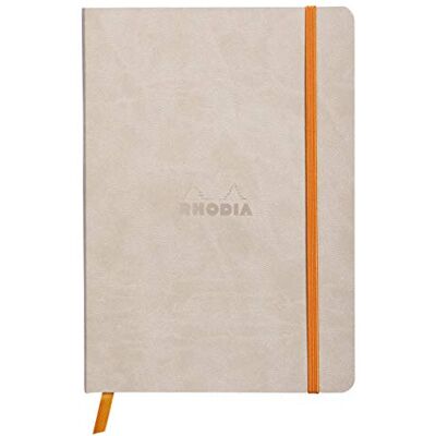 Rhodia 117405C Notizheft Softcover A5 80 Blatt liniert Beige Rhodia 117405C Notizheft Softcover A5 80 Blatt liniert Beige