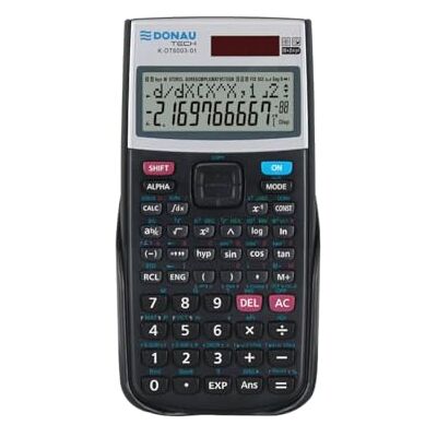 DONAU TECH Technisch-Wissenschaftlicher/Taschenrechner Rechner/Solar und Batterie/ 401 Funktionen/Schwarz/Rechner Schutzhülle/Schulrechner/Schiebehülle / 16,4 x 8,4 x 1,9 cm DONAU TECH Technisch-Wissenschaftlicher/Taschenrechner Rechner/Solar und Batterie/ 401 Funktionen/Schwarz/Rechner Schutzhülle/Schulrechner/Schiebehülle / 16,4 x 8,4 x 1,9 cm