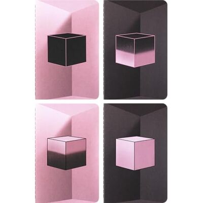 Moleskine X Blackpink Cahiers (4er-Set), P/A6, blanko, dekoriert Moleskine X Blackpink Cahiers (4er-Set), P/A6, blanko, dekoriert