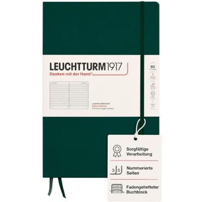 LEUCHTTURM1917 370280 Notizbuch Composition (B5), Hardcover, 219 nummerierte Seiten, Forest Green, Liniert LEUCHTTURM1917 370280 Notizbuch Composition (B5), Hardcover, 219 nummerierte Seiten, Forest Green, Liniert