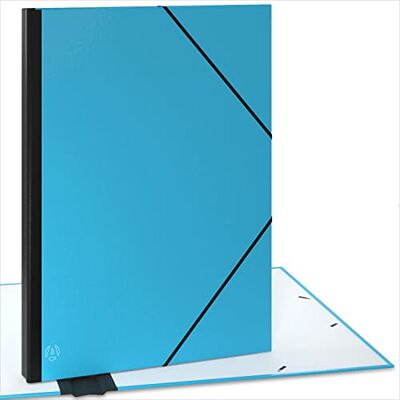 ACROPAQ Sammelmappe A2 Zeichenmappe 52 x 72 cm, mit Gummizugverschluß, mit erweiterbarem Rücken für mehr Platz Türkis ACROPAQ Sammelmappe A2 Zeichenmappe 52 x 72 cm, mit Gummizugverschluß, mit erweiterbarem Rücken für mehr Platz Türkis