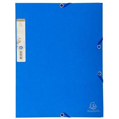 Exacompta 56982E Packung (mit 25 Sammelmappen Forever aus Recycling 400 g Karton, DIN A4, 21 x 29,7 cm, mit 3 Klappen und Gummizug, zweifarbig) 25 Stück 2-farbig, hellblau / dunkelblau Exacompta 56982E Packung (mit 25 Sammelmappen Forever aus Recycling 400 g Karton, DIN A4, 21 x 29,7 cm, mit 3 Klappen und Gummizug, zweifarbig) 25 Stück 2-farbig, hellblau / dunkelblau