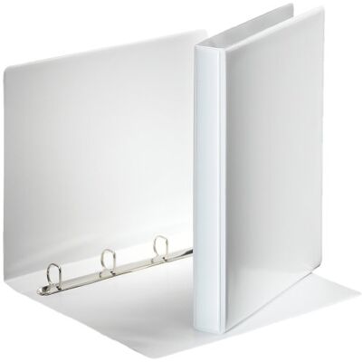 Esselte 49701 Ringbuch Präsentation, mit Taschen, A4, PP, 4 Ringe, 20 mm, weiss Esselte 49701 Ringbuch Präsentation, mit Taschen, A4, PP, 4 Ringe, 20 mm, weiss