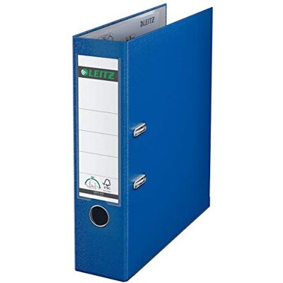 Leitz Qualitäts-Ordner 180° Plastik, 20er Pack, A4, Blau, 8,2 cm Rückenbreite, PP-laminierter Einband, 10105068, nachtblau, 80mm Leitz Qualitäts-Ordner 180° Plastik, 20er Pack, A4, Blau, 8,2 cm Rückenbreite, PP-laminierter Einband, 10105068, nachtblau, 80mm