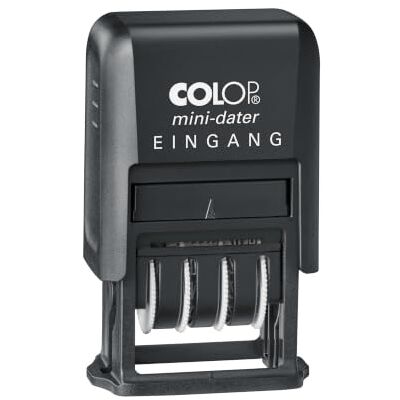 COLOP Datumstempel mit dem Text „EINGANG“ Datum in Deutsch Jahresband mit 12 COLOP Datumstempel mit dem Text „EINGANG“ Datum in Deutsch Jahresband mit 12