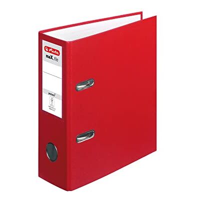 Herlitz Ordner Kunststoff A5 hoch 75mm (1 Stück, rot) Herlitz Ordner Kunststoff A5 hoch 75mm (1 Stück, rot)