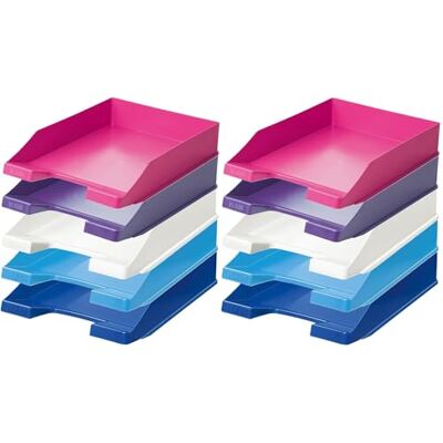 HAN 1027 Briefablage Klassik, Schreibtisch Organizer, Bürobedarf, Ablagefächer, Büromaterial, Briefkorb, Dokumentenablage, bis Format A4/C4 (Trend Colours, Edition 2 Sortierung, 10 Briefablagen) HAN 1027 Briefablage Klassik, Schreibtisch Organizer, Bürobedarf, Ablagefächer, Büromaterial, Briefkorb, Dokumentenablage, bis Format A4/C4 (Trend Colours, Edition 2 Sortierung, 10 Briefablagen)