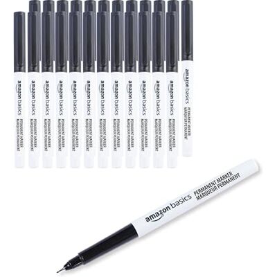 Amazon Ultra Fine Point Permanent Markers, Black, 24-Pack Amazon Ultra Fine Point Permanent Markers, Black, 24-Pack