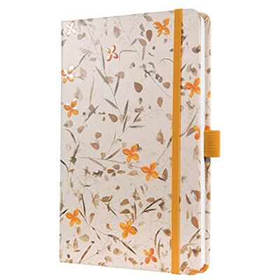 Sigel JN341 Notizbuch A5 liniert, beige, gelb, Tagebuch Jolie, Hardcover, Gummiband, Stiftschlaufe, Einstecktasche, vegan, aus nachhaltigem Papier Sigel JN341 Notizbuch A5 liniert, beige, gelb, Tagebuch Jolie, Hardcover, Gummiband, Stiftschlaufe, Einstecktasche, vegan, aus nachhaltigem Papier