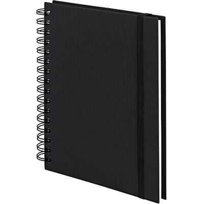 Rössler SOHO Notizbuch A5 blanko mit Gummizug Spiralnotizbuch Notebook A5 Bullet Journal A5 A5 Notizbuch Notizbuch blanko Kladde in DIN A5 1 Stück Farbe: Schwarz Rössler SOHO Notizbuch A5 blanko mit Gummizug Spiralnotizbuch Notebook A5 Bullet Journal A5 A5 Notizbuch Notizbuch blanko Kladde in DIN A5 1 Stück Farbe: Schwarz