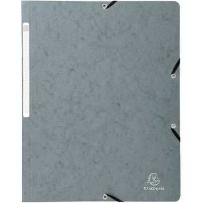 Exacompta 5571E 25er Pack Eckspanner-Mappe. Aus extra starkem Manila-Karton DIN A4 mit 2 Gummizügen und Rückenschild grau Sammelmappe Dokumentenmappe Exacompta 5571E 25er Pack Eckspanner-Mappe. Aus extra starkem Manila-Karton DIN A4 mit 2 Gummizügen und Rückenschild grau Sammelmappe Dokumentenmappe