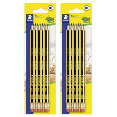 Staedtler Bleistifte mit Radiertip Set – 20 HB Stifte aus Upcycled Wood – Rutschfeste Soft-Oberfläche im Noris Design – Bruchfestes Schreibset mit PVC- und latexfreiem Radierer Staedtler Bleistifte mit Radiertip Set – 20 HB Stifte aus Upcycled Wood – Rutschfeste Soft-Oberfläche im Noris Design – Bruchfestes Schreibset mit PVC- und latexfreiem Radierer