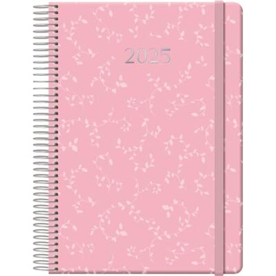 DOHE Kalender 2025, Tag pro Seite, A5 (14 x 20 cm), 12 Monate Januar bis Dezember, fester Einband, Spanischer Planer, Büromaterial Aruba Rosa DOHE Kalender 2025, Tag pro Seite, A5 (14 x 20 cm), 12 Monate Januar bis Dezember, fester Einband, Spanischer Planer, Büromaterial Aruba Rosa