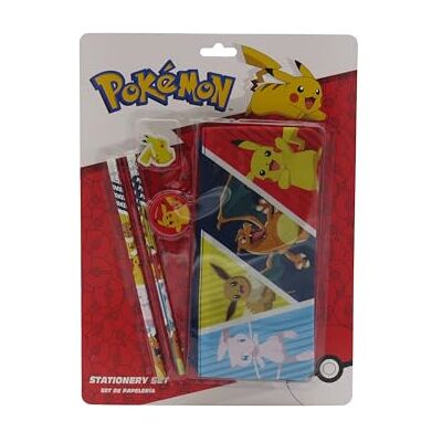 CYPBRANDS Pokémon, Schreibwarenset, dreifaches Federmäppchen, Bleistifte, Radiergummi, Anspitzer, mehrfarbig, offizielles Produkt CYPBRANDS Pokémon, Schreibwarenset, dreifaches Federmäppchen, Bleistifte, Radiergummi, Anspitzer, mehrfarbig, offizielles Produkt
