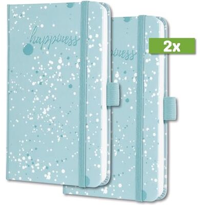 Sigel J4302/2 Wochenkalender Jolie 2024, Blue Happiness, ca. A6, hellblau, Hardcover, Gummiband, Stiftschlaufe, Einstecktasche, 174 Seiten, aus nachhaltigem Papier, Terminplaner, 2 Stück Sigel J4302/2 Wochenkalender Jolie 2024, Blue Happiness, ca. A6, hellblau, Hardcover, Gummiband, Stiftschlaufe, Einstecktasche, 174 Seiten, aus nachhaltigem Papier, Terminplaner, 2 Stück
