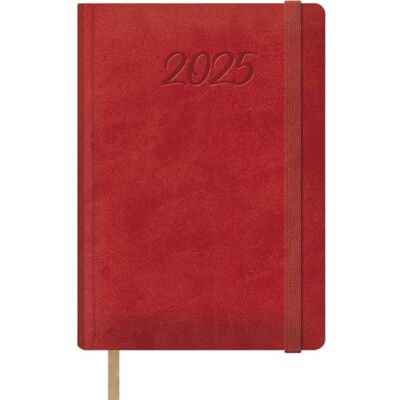 DOHE Kalender 2025, Tag pro Seite, A5 (15 x 21 cm), 12 Monate Januar bis Dezember, Hardcover aus Kunstleder, Planer auf Spanisch, Büromaterial Samba, Rot DOHE Kalender 2025, Tag pro Seite, A5 (15 x 21 cm), 12 Monate Januar bis Dezember, Hardcover aus Kunstleder, Planer auf Spanisch, Büromaterial Samba, Rot