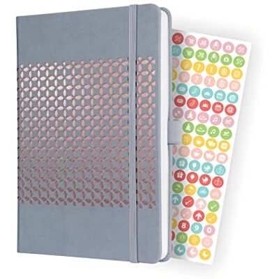 Sigel J3209 Wochenkalender Jolie 2023 ca. A5 hellgrau Hardcover Gummiband, Stiftschlaufe, Einstecktasche 174 S. FSC-zertifiziert Terminplaner Sigel J3209 Wochenkalender Jolie 2023 ca. A5 hellgrau Hardcover Gummiband, Stiftschlaufe, Einstecktasche 174 S. FSC-zertifiziert Terminplaner