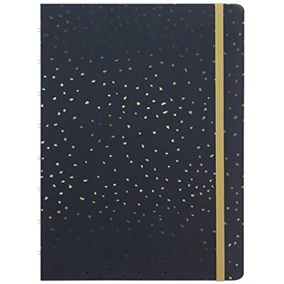 Filofax Confetti A5 Refillable Notebook in Charcoal, 115117 Filofax Confetti A5 Refillable Notebook in Charcoal, 115117
