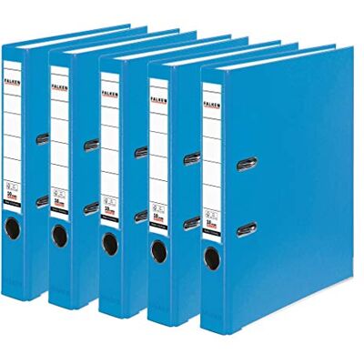 FALKEN 5x PP-Color Kunststoff-Ordner 5 cm schmal DIN A4 aqua FALKEN 5x PP-Color Kunststoff-Ordner 5 cm schmal DIN A4 aqua