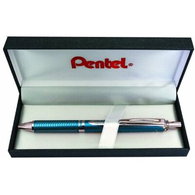 Pentel BL407S-BOX EnerGel Liquid-Gel-Roller Sterling mit matt-blau Gehäuse, Strichstärke 0.35 mm, Kugeldurchmesser 0.7 mm, schwarz, 1 Stück (1er Pack) Pentel BL407S-BOX EnerGel Liquid-Gel-Roller Sterling mit matt-blau Gehäuse, Strichstärke 0.35 mm, Kugeldurchmesser 0.7 mm, schwarz, 1 Stück (1er Pack)