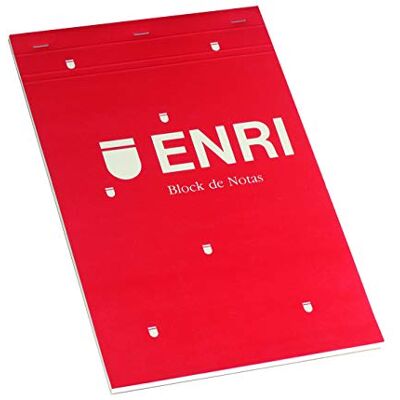 Enri 400032069 – Pack von 5 Haftnotizen gehefteter rote Paperback, A4/210 x 297 mm Enri 400032069 – Pack von 5 Haftnotizen gehefteter rote Paperback, A4/210 x 297 mm