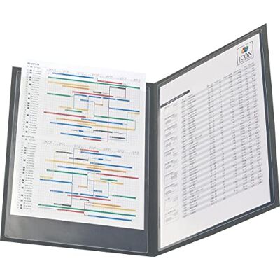 Djois 3L Klarsichthüllen Polypropylen selbstklebend A5 komplette Seite 10 Stück transparent, Schwarz Djois 3L Klarsichthüllen Polypropylen selbstklebend A5 komplette Seite 10 Stück transparent, Schwarz