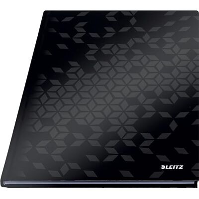 Leitz WOW Notizbuch A4 liniert, Hardcover, 160 Seiten, 80 Blatt FSC-zertifiziertes Papier 80 g/m², Hochwertiger laminierter Einband, Fadenheftung, Für Büro, Schule oder als Tagebuch, Schwarz, 46251095 Leitz WOW Notizbuch A4 liniert, Hardcover, 160 Seiten, 80 Blatt FSC-zertifiziertes Papier 80 g/m², Hochwertiger laminierter Einband, Fadenheftung, Für Büro, Schule oder als Tagebuch, Schwarz, 46251095