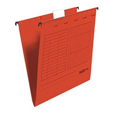 FALKEN 25x Hängemappe Recycling DIN A4 seitlich offen rot FALKEN 25x Hängemappe Recycling DIN A4 seitlich offen rot